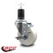 Service Caster 4'' Nylon Swivel 1-5/8'' Expanding Stem Caster with Brake SCC-EX20S414-NYS-TLB-158 - alternate 4